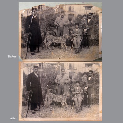 Old photo restoration from Qajar